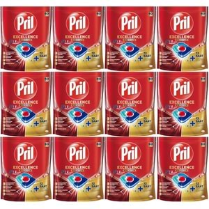 Pril Bulaşık Makinesi Deterjanı Kapsül Tablet Excellence Premium 5 i 1 Arada 720 Adet (12PK*60)