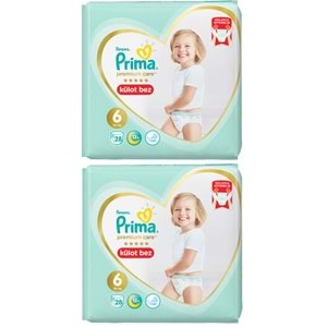 Prima Premium Care Külot Bebek Bezi Beden:6 (15+) 56 Adet Süper Ekonomik Pk