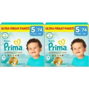 Prima Premium Care Bebek Bezi Beden:5 (11-16) Junior 148 Adet Mega Fırsat Pk