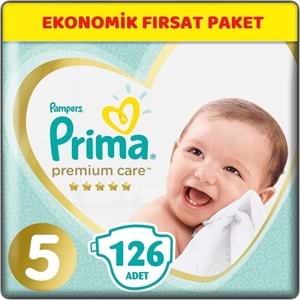 Prima Premium Care Bebek bezi 5 Beden 11-16 KG Junior 126 Adet Ekonomik Fırsat Pk