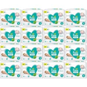 Prima Islak Havlu Mendil Hassas Ciltler İçin Bitki Bazlı Kokusuz (48 Li Set) (16PK*3) 2496 Yaprak