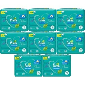Prima Islak Havlu Mendil Temiz ve Ferah (Bitki Bazlı) 24 Lü Set (8PK*3) 1248 Yaprak