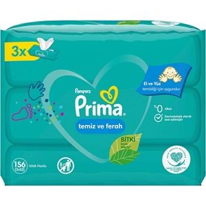 Prima Islak Havlu Mendil Temiz ve Ferah (Bitki Bazlı) 36 Lı Set (12PK*3) 1872 Yaprak