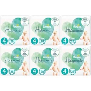 Prima Pampers Harmonie Bebek Bezi Beden:4 (9-14KG) Maxi 168 Adet Ekstra Ultra Fırsat Pk