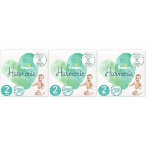 Prima Pampers Harmonie Bebek Bezi Beden:2 (4-8KG) Mini 117 Adet Aylık Ultra Fırsat Pk