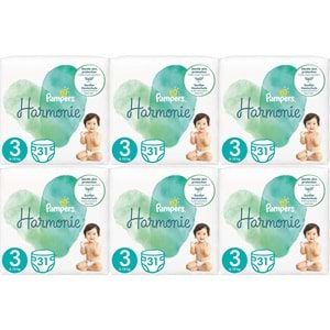 Prima Pampers Harmonie Bebek Bezi Beden:3 (6-10KG) Midi 186 Adet Ekstra Ultra Fırsat Pk
