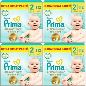 Prima Premium Care Bebek Bezi Beden:2 (4-8KG) Mini 448 Adet Avantaj Ultra Fırsat Pk