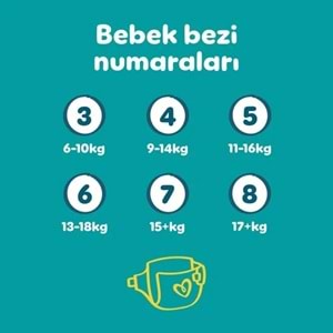 Prima Bebek Bezi 8 Beden 17+ KG XXX Large 108 Adet Süper Aylık Pk
