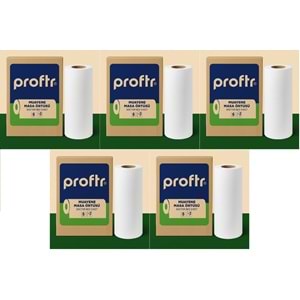 Proftr Hasta Muayene Sedye Masa Örtüsü Çift Katlı 50*25CM 50 Metre (5 Li Set)