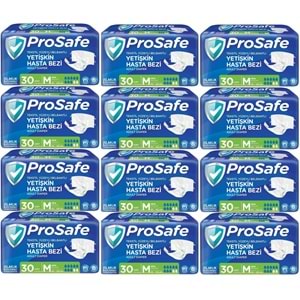 Prosafe Hasta Bezi Yetişkin Bel Bantlı Tekstil Yüzey M - Medium - Orta Boy 360 Adet (12PK*30)
