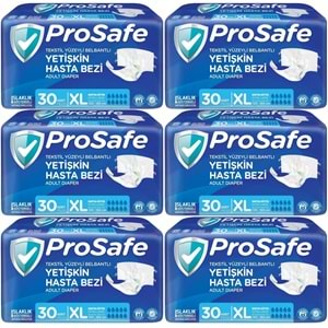 Prosafe Hasta Bezi Yetişkin Bel Bantlı Tekstil Yüzey XL-Extra Large Boy 180 Adet (6PK*30)