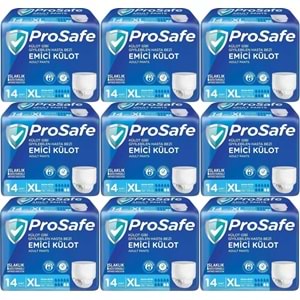 Prosafe Emici Külot Hasta Bezi XL - Ekstra Büyük - Extra Large 126 Adet (9PK*14)