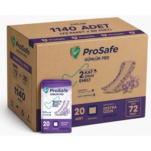 Prosafe Günlük Ped Extra Uzun 1440 Adet