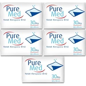 Puremed Hasta Yatak Koruyucu 60*90CM 150 Adet (5PK*30)