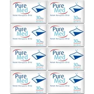 Puremed Hasta Yatak Koruyucu 60*90CM 240 Adet (8PK*30)