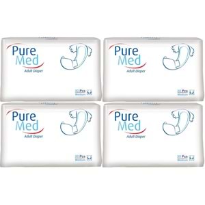 Puremed Hasta Bezi Bel Bantlı Tekstil Yüzey Medium M-Orta 120 Adet (4PK*30)