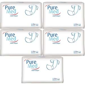 Puremed Hasta Bezi Bel Bantlı Tekstil Yüzey Medium M-Orta 150 Adet (5PK*30)