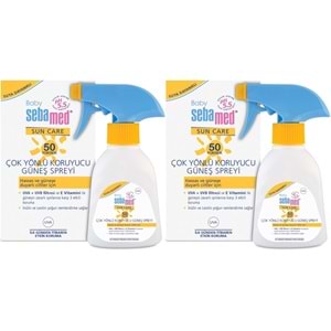 Sebamed Sun Care Bebek Güneş Losyonu Kremi Sprey 50+ Faktör 200ML (Hassas Ciltler İçin) (2 Li Set)