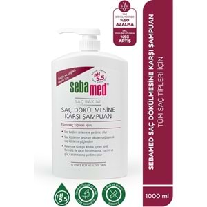 Sebamed Şampuan 1000ML Saç Dökülmesine Karşı (Tüm Saç Tipleri için) Avantaj Pk