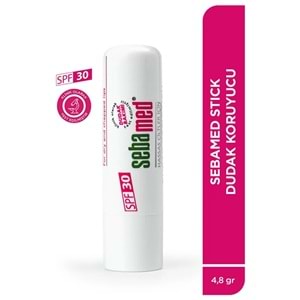 Sebamed Dudak Koruyucu Bakım Kremi Stick 30 SPF 4.8GR (Çatlamış ve Hassas Nemlendiricili) (4 Lü Set)