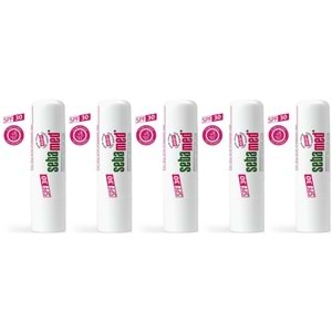 Sebamed Dudak Koruyucu Bakım Kremi Stick 30 SPF 4.8GR (Çatlamış ve Hassas Nemlendiricili) (5 Li Set)