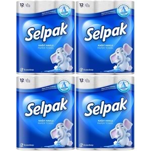 Selpak Kağıt Havlu (3 Katlı) 48 Li Set (4PK*12)