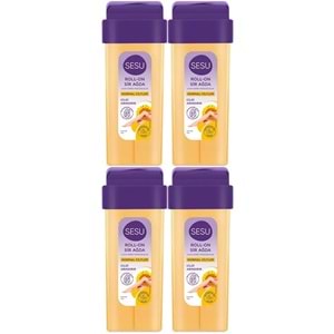 Sesu Roll-On Sir Ağda 100ML Sarı Normal Cilt (4 Lü Set)