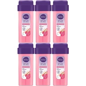 Sesu Roll-On Sir Ağda 100ML Pembe Hassas Cilt (6 Lı Set)