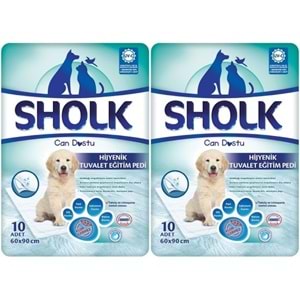 Sholk Evcil Hayvan Tuvalet Çiş Eğitim Pedi 60*90CM 20 Adet (2PK*10)