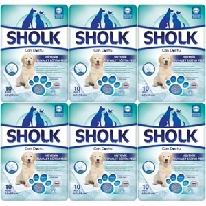 Sholk Evcil Hayvan Tuvalet Çiş Eğitim Pedi 60*90CM 60 Adet (6PK*10)