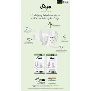 Sleepy Bebek Bezi Natural Beden:0 (0-3KG) Prematüre 220 Adet Mega Fırsat Pk