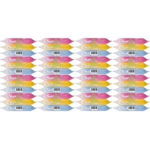 Sleepy Islak Havlu Cep Mendil 15 Yaprak (48 Li Set) Rose/Garden (16PK*3) 720 Yaprak