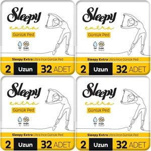 Sleepy Extra Günlük Ped Uzun 128 Adet Standart Pk (4PK*32)