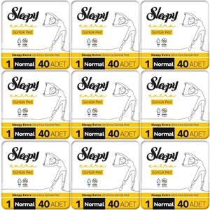Sleepy Extra Günlük Ped Normal 360 Adet Mega Pk (9PK*40)