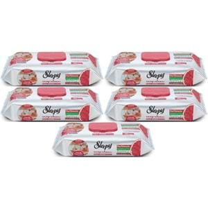 Sleepy Easy Clean Yüzey Temizlik Mutfak Havlusu-Mendili 50 Yaprak Greyfurt Yağlı (5Li Set) 250 Yprk
