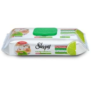 Sleepy Easy Clean Yüzey Temizlik Mutfak Havlusu -Mendili 50 Yaprak Bergomot Yağlı (2Li Set) 100Yprk