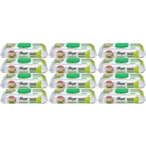 Sleepy Easy Clean Yüzey Temizlik Mutfak Havlusu-Mendili 50 Yaprak Bergomot Yağlı (12Li Set) 600Yprk
