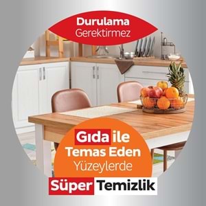 Sleepy Easy Clean Yüzey Temizlik Mutfak Havlusu -Mendili 50 Yaprak Portakal Yağlı (3Lü Set) 150Yprk