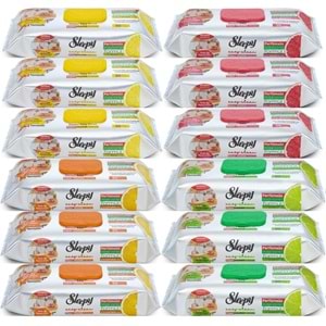 Sleepy Easy Clean Yüzey Temizlik Mutfak Havlusu - Mendili 50 Yaprak Karma (12 Li Set)