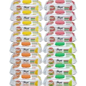 Sleepy Easy Clean Yüzey Temizlik Mutfak Havlusu - Mendili 50 Yaprak Karma (16 Lı Set)