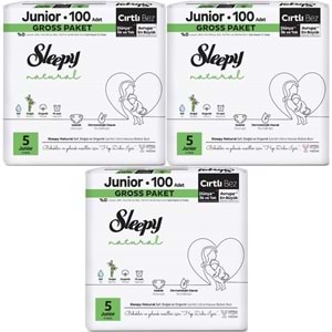 Sleepy Bebek Bezi Natural Beden:5 (11-18KG) Junior 234 Adet Aylık Ultra Pk