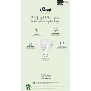 Sleepy Bebek Bezi Natural Beden:5 (11-18KG) Junior 234 Adet Aylık Ultra Pk