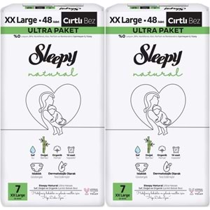 Sleepy Bebek Bezi Natural Beden:7 (20-30KG) XX Large 96 Adet Ekonomik Ultra Pk