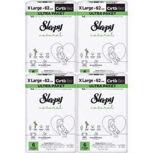 Sleepy Bebek Bezi Natural Beden:6 (15-25KG) Extra Large 248 Adet Avantaj Ultra Pk