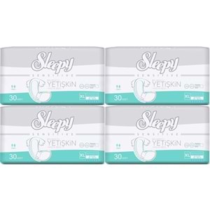 Sleepy Yetişkin Hasta Bezi Bel Bantlı XL - Extra Large - Ekstra Large 120 Adet (4PK*30)
