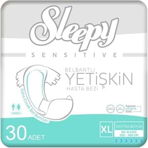 Sleepy Yetişkin Hasta Bezi Bel Bantlı XL - Extra Large - Ekstra Large 120 Adet (4PK*30)