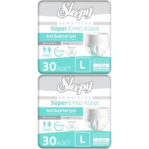 Sleepy Hasta Bezi Yetişkin Emici Külot L - Büyük - Large 60 Adet (2PK*30)