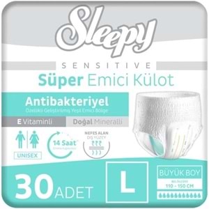 Sleepy Hasta Bezi Yetişkin Emici Külot L - Büyük - Large 60 Adet (2PK*30)