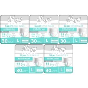 Sleepy Hasta Bezi Yetişkin Emici Külot L - Büyük - Large 150 Adet (5PK*30)