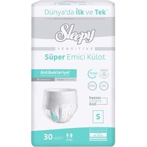 Sleepy Yetişkin Bezi Emici Külot S - Küçük - Small 150 Adet (5PK*30)